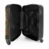 Graffiti schotse hooglander met bloemen NBS - Handbagage koffer - Unisex middel -binnenkant