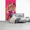 Tijger - Modern - Neon fotobehang vinyl groot -slaapkamer