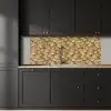 Ginkgo - Bladeren - Goud keuken achterwand 2 middel 871 -sfeer1