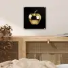 Appel - Goud - Chrome - Zwart plexiglas 5mm klein -sfeer4