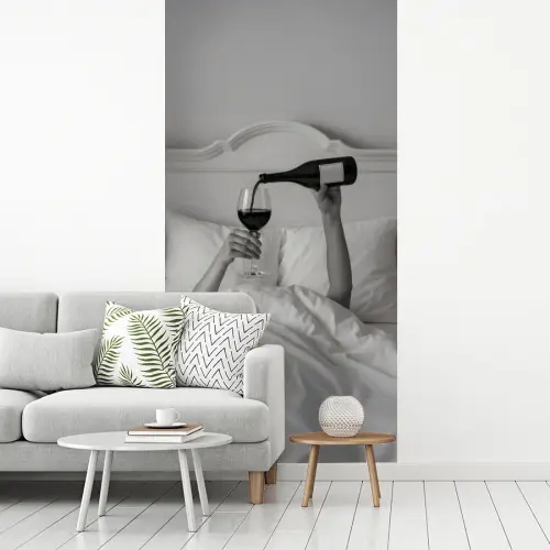 Lakens - Armen - Wijn - Glas fotobehang vinyl groot -woonkamer