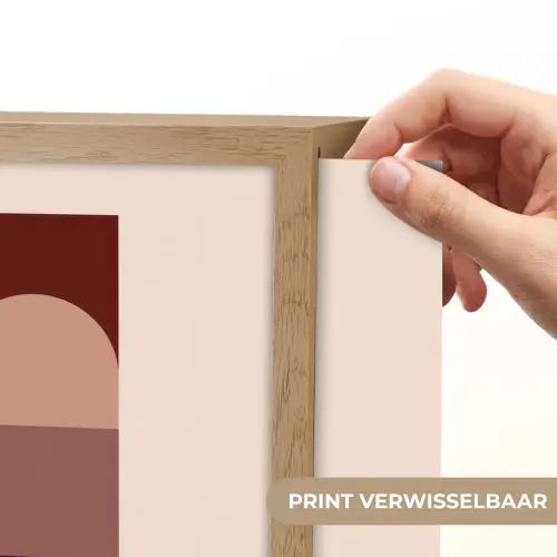 Geometrisch - Cirkels - Rood Light Box met batterij (Wandlamp) middel -USP_websiteprintNL