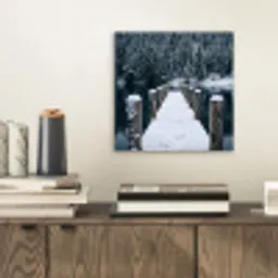 Steiger - Meer - Sneeuw - Bergen - Rustgevend aluminium wit klein -sfeer1