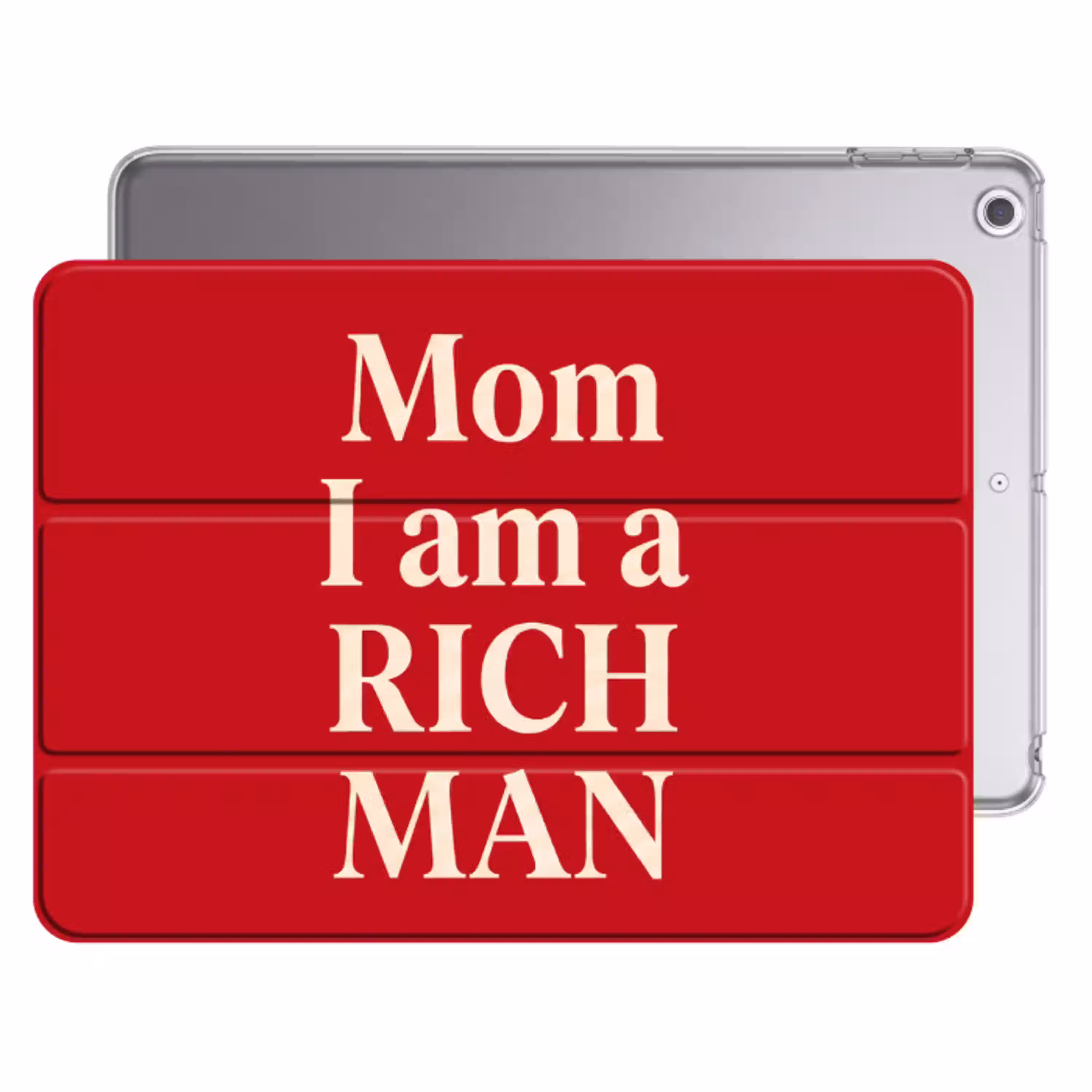 Tekst - Rijkdom - Motivatie - Rood - Modern Apple iPad 2017 middel -threedimensional_3d_global