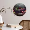 Wijn - Fruit - Stilleven Wandcirkel plexiglas klein -sfeer4