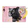 Zwart - Panter - Roze - Abstract Placemat vinyl groot -zzzproduct_Kitchenyeah-website