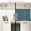 Terrazzo -  Patroon - Kleurrijk - Diep blauw keuken achterwand 2 middel 871 -voor-na2_NL