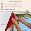 Doorkijk - Boom - Zee - Palmboom - Heuvels - Strand - Blauw keuken achterwand spatscherm klein -spatscherm_NL
