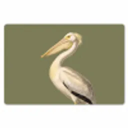 Pelikaan - Wit - Vogel - Klassiek - Natuur Placemat vinyl groot -zzsfeer1_Kitchenyeah-website