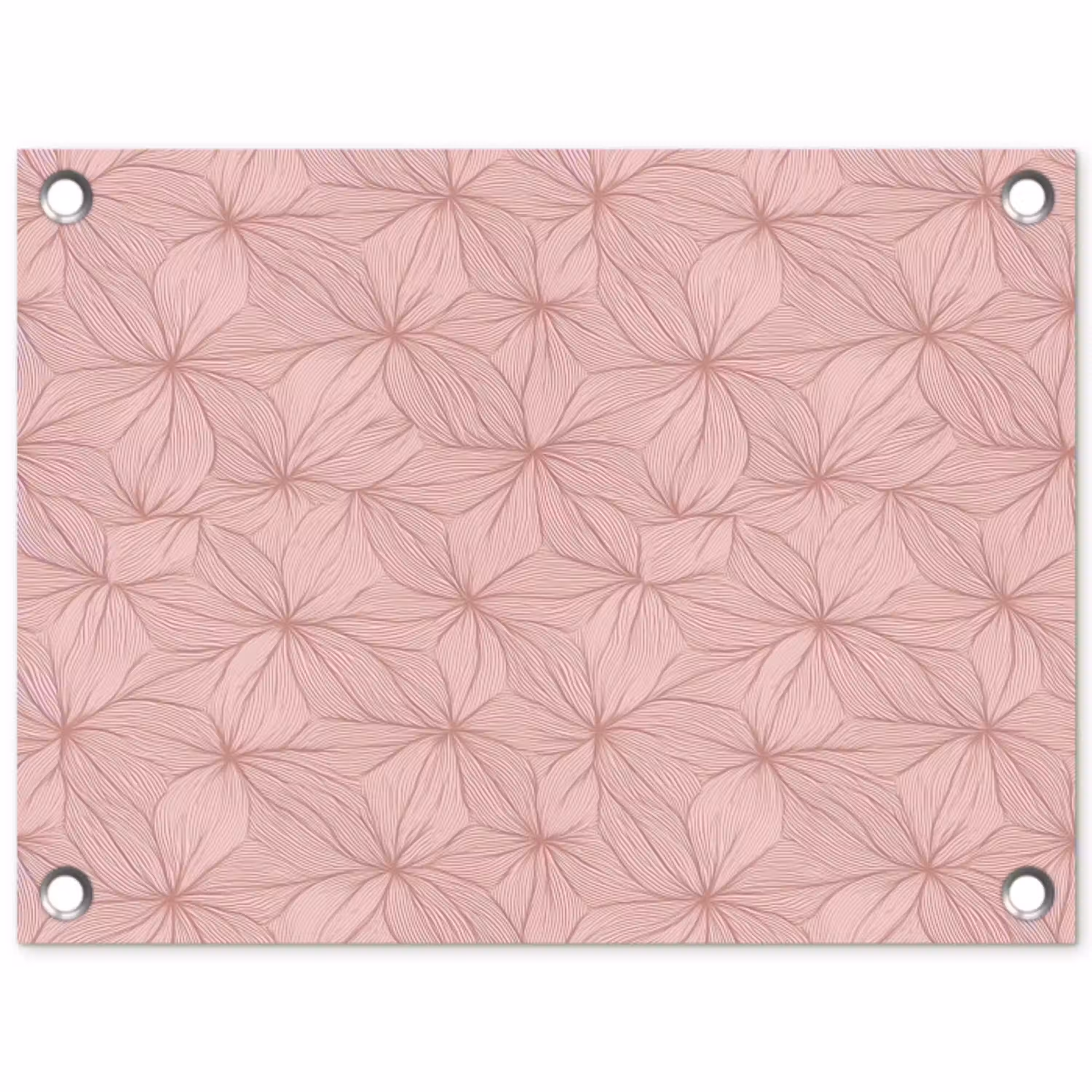 oederroze - Bloemen - Reliëf - Textuur tuinposter los doek klein 239 -3d