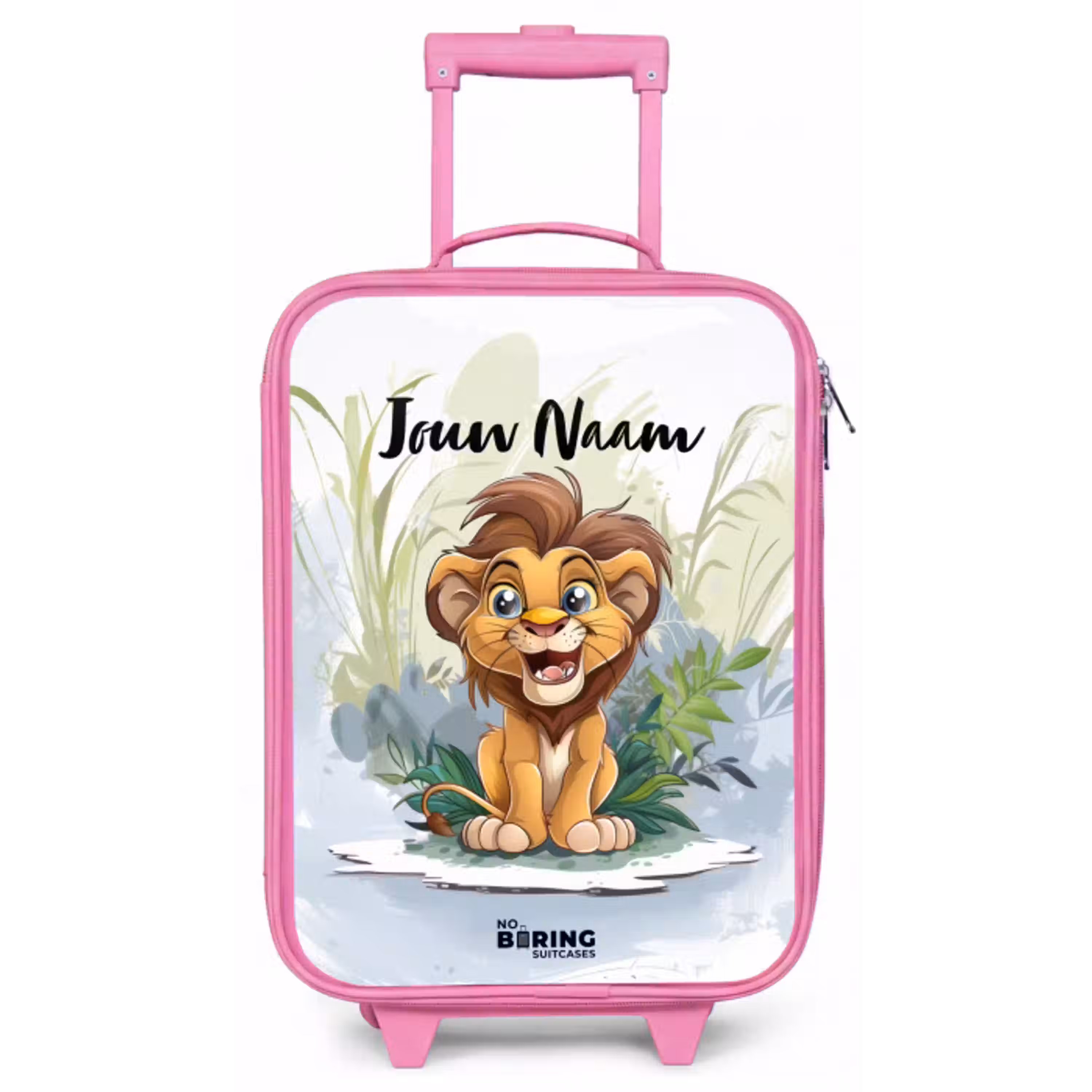 Lenny leeuwtje Kinderkoffer - Roze klein -zz3dotto