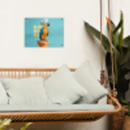 Papegaai - Koksmuts - Quote - Neon tuinposter los doek klein -sfeer7