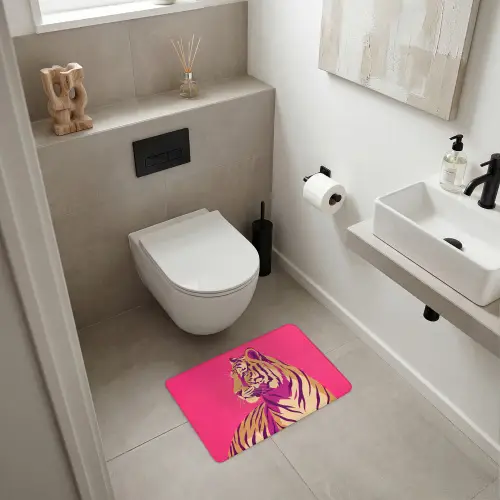 Tijger - Modern - Neon WCmat klein -sfeer1