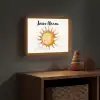 Zon - Wolken - Pastel kleuren Light Box met batterij (Wandlamp kind) middel -sfeer5_kind
