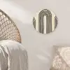 Boogvormen - Zwart - Strak Wandcirkel kunststof plaat 5mm dik klein -sfeer5