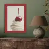 Cupcake - Kers - Rood PET vilt klein -sfeer2
