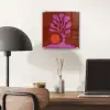 Boom - Paars - Cirkel - Vloeiend plexiglas 5mm klein -sfeer6