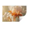 Close up - Oranje - Iris Muursticker klein -3d