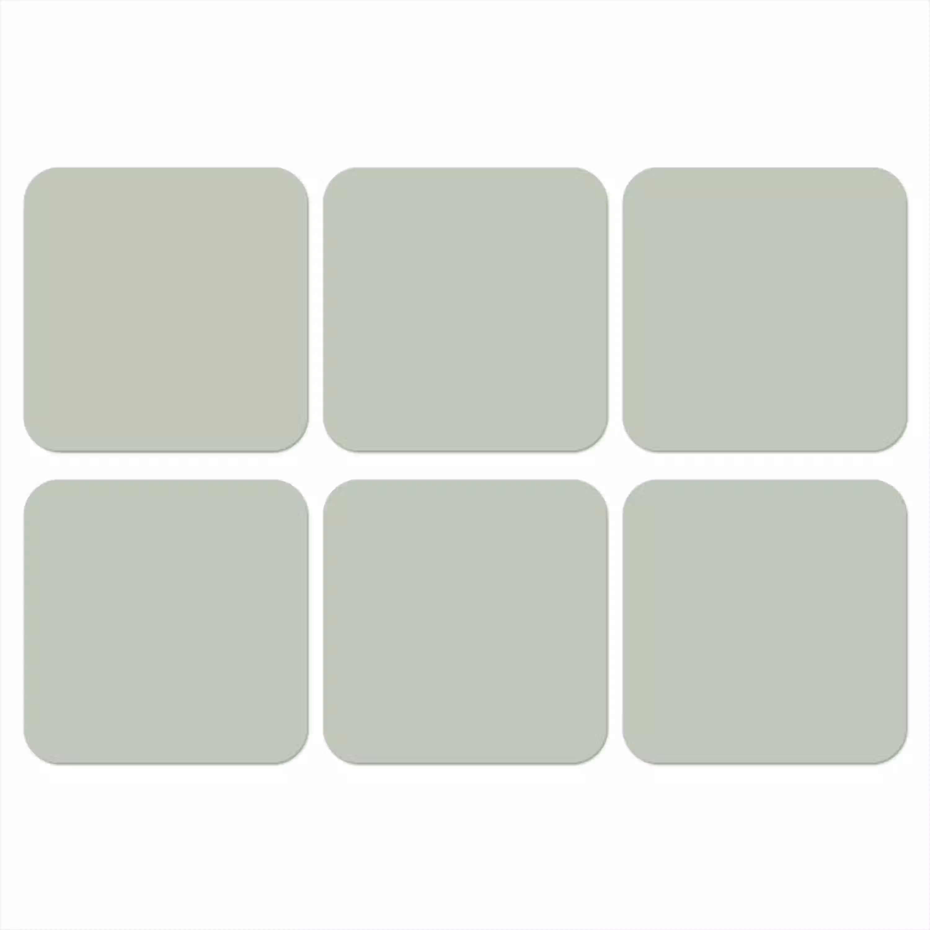 Frosted - Mint - Groen onderzetter kurk middel 366 -3d
