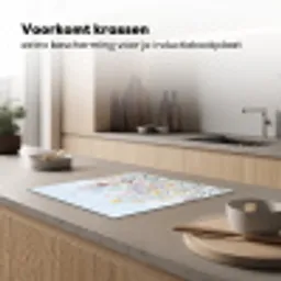 Weidebloemen - Illustratie - Kleurrijk Inductie beschermer vinyl 3mm middel -sfeer1