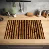 Diepbruin - Hout - Bamboe Inductie beschermer vinyl 3mm klein 276 -sfeer5