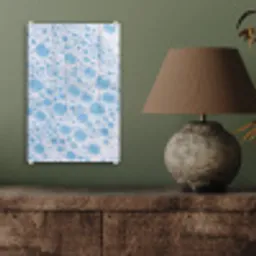 Schuim - Bubbels - Blauw plexiglas 5mm klein -sfeer3
