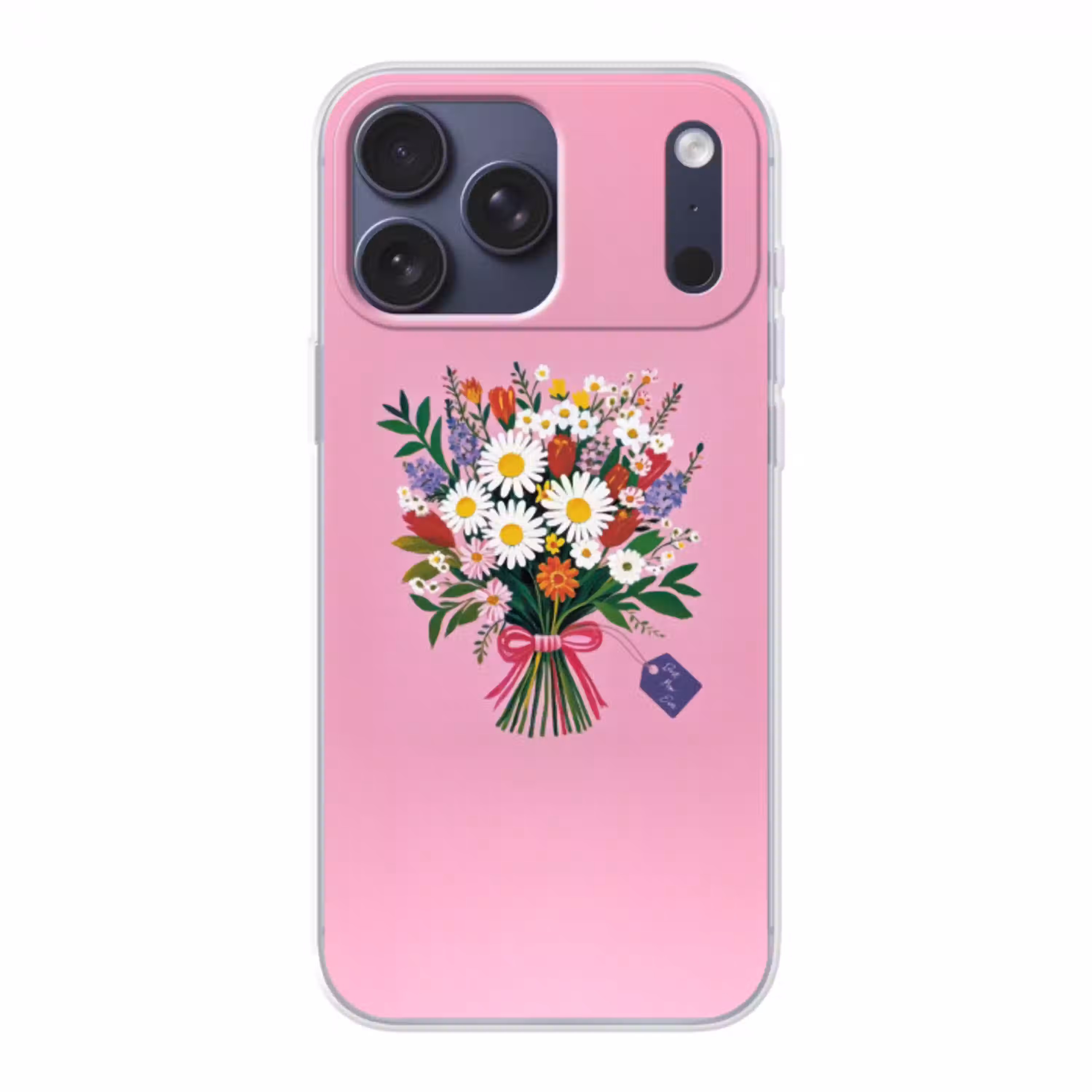 Bloemen - Quote - Kaartje - Kleurrijk Telefoonhoesje iPhone 17 Pro Max klein -3d