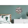 Kiezels - Stenen - Grijs Wandcirkel aluminium klein -slaapkamer