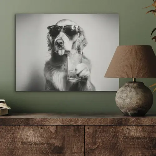 Golden retriever - Hond - Zonnebril - Gkas PET vilt klein -sfeer2