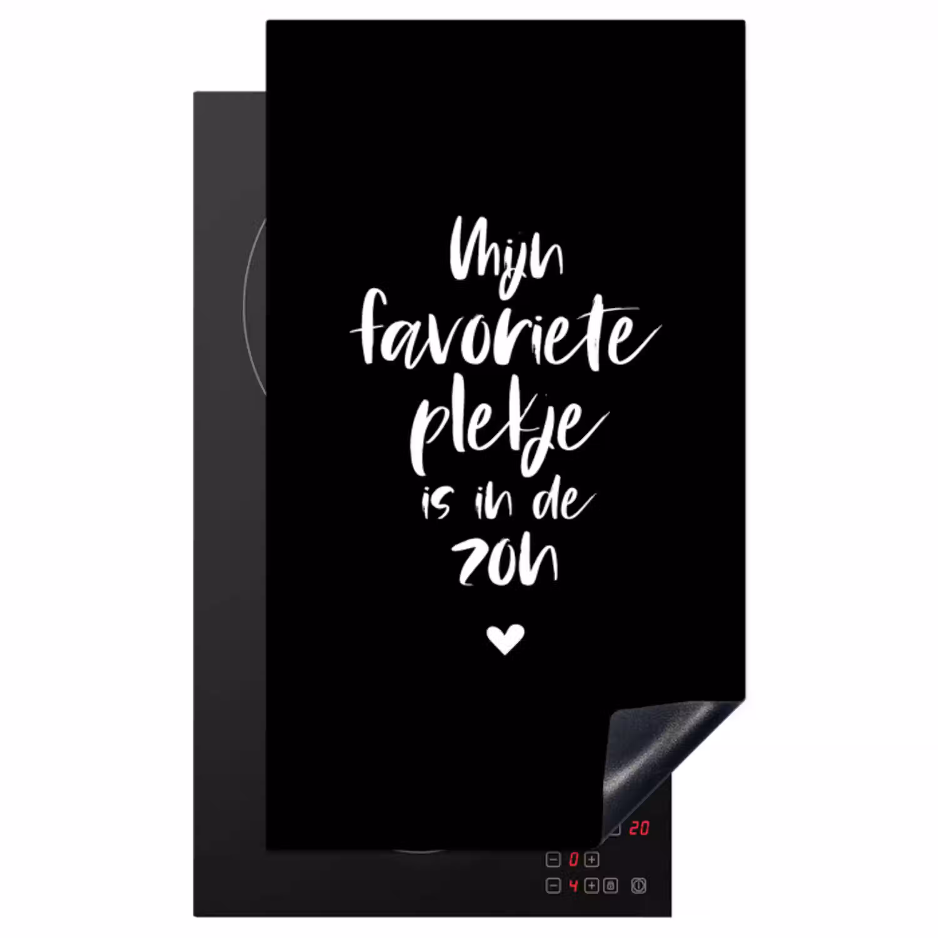 Mijn favoriete plekje is in de zon - Zomer - Tekst - Quotes Inductie beschermer vinyl 3mm middel -3d