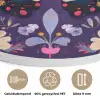 Sierlijk - Bloemen - Vlinder - Paars Akoestische PET Vilt - Rond klein -closeup_NL