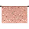 Terrazzo -  Patroon - Kleurrijk - Roze - Blauw Wandkleed katoen klein 269 -zz3d