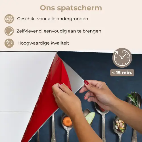 Proeverij in Lepels keuken achterwand spatscherm klein -spatscherm_NL