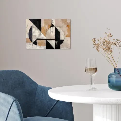 Abstract - Modern - Geometrisch - Pastel poster papier klein -sfeer3