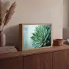 Vetplant - Bladeren - Groen - Wazig Light Box met batterij (Wandlamp) middel -sfeer2