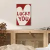 Lucky - Hart - Rood aluminium wit klein -sfeer3