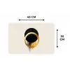 Abstract ontwerp - Zwarte cirkel - Verfvlekken Placemat vinyl groot -specs