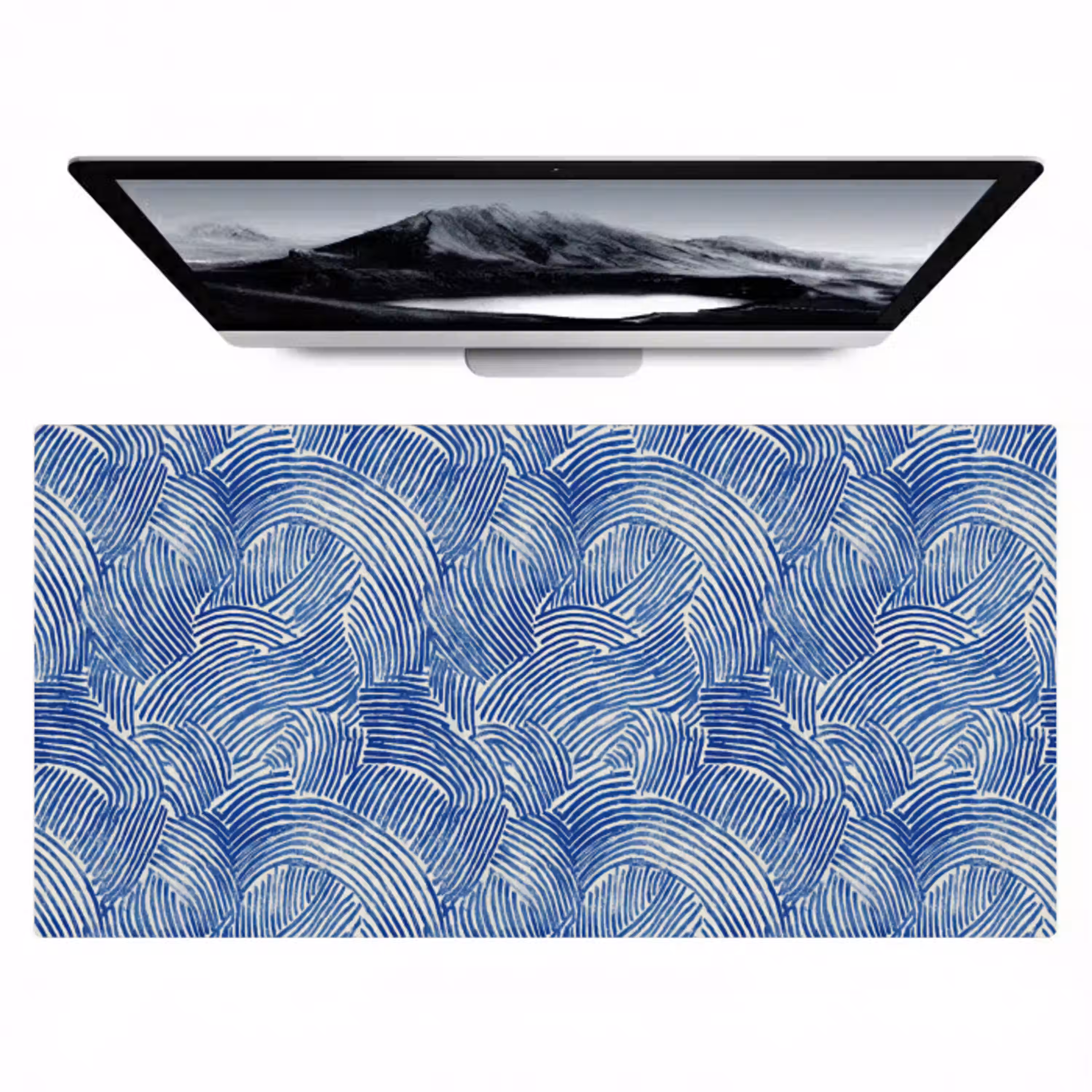 Modern - Abstract - Blauw Muismat XXL klein 681 -zzz3d