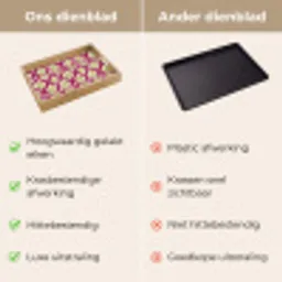 Retro - Floraal - Paars Dienblad Rechthoek middel 911 -USP_VergelijkingNL