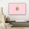 Blah - Bliksem - Roze canvas 2cm klein -sfeer6
