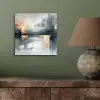 Kunst - Grijs - Goud - Abstract aluminium wit klein -sfeer2