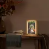 Doorkijk - Pad - Bloemen - Struik - Kleurrijk Light Box met kabel (Wandlamp) klein -sfeer4