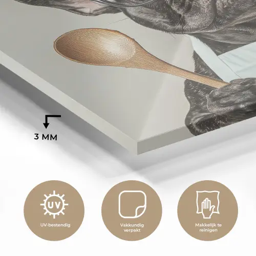 Bril - Hond - Kok plexiglas 5mm klein -sfeer2
