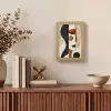 Gezicht - Abstract - Kunst - Vormen Light Box met kabel (Tafellamp) klein -sfeer2