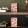 Papaja - Patroon - Roze Light Box met kabel (Tafellamp) klein 925 -sfeer3