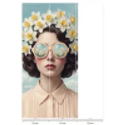 Vrouw - Narcissen - Geel Behang Vlies klein -USP_banen
