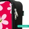 Madeliefjesmania hotpink Kinderkoffer - Zwart klein -rits_NL