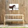 Paard - Modern - Balans Tuinposter op houten frame 2 cm dik klein -sfeer4