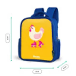 Kip - Rolschaatsen - Geel Kinderrugzak - Blauw middel -productfoto_formaten