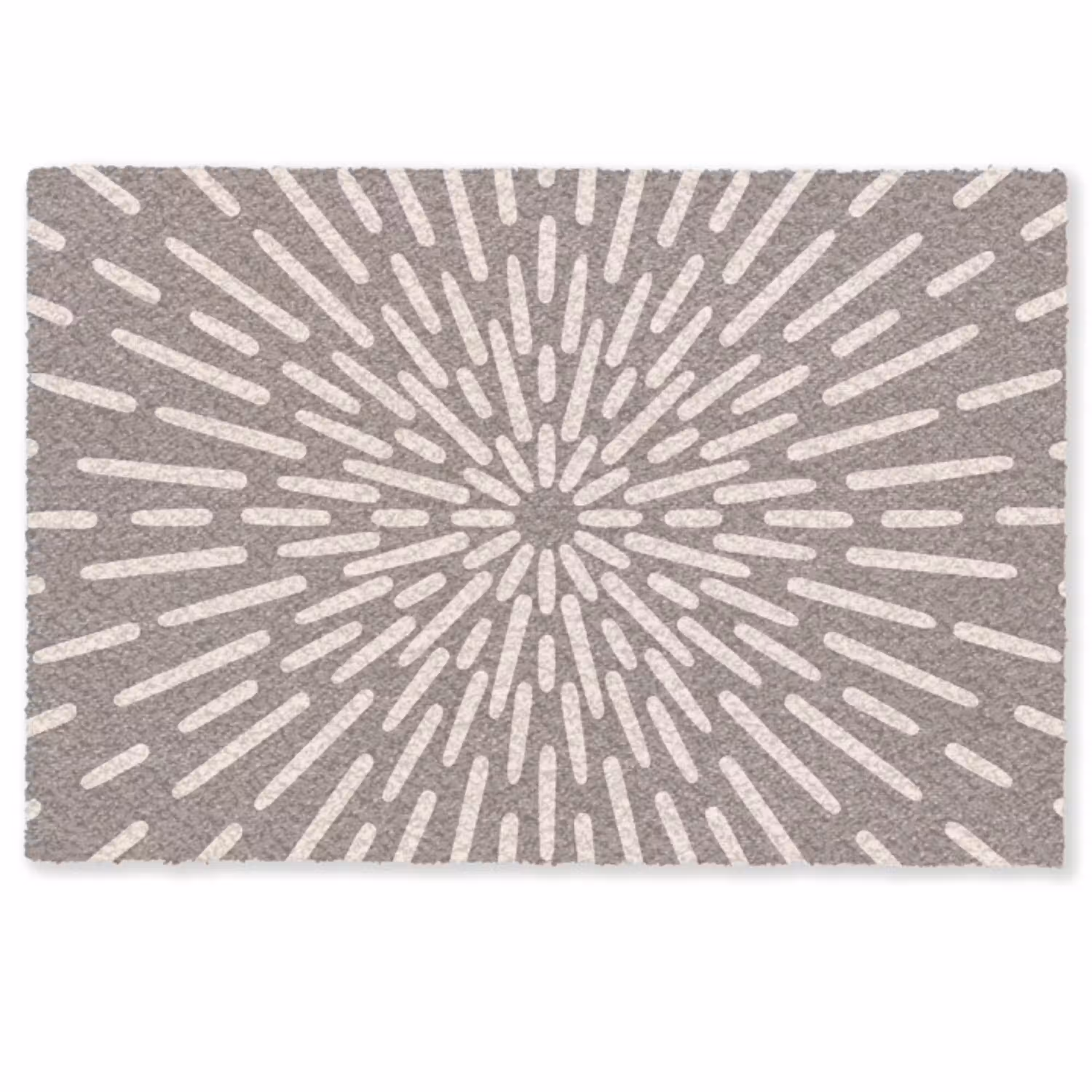 Patroon - Stralen - Abstract - Modern - Grijs Deurmat klein -zkaufland3d